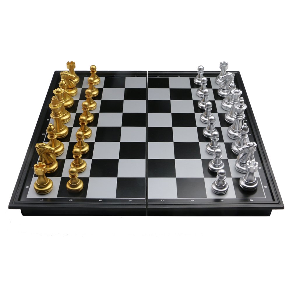 Schachspiel Magnetisch Einklappbar Schachbrett Pädagogische Speil für ab 6 Kinder 25x25cm