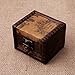 Amrka Vintage Wooden Map Storage Box Case Jewellery Cufflinks Chest Small Gift