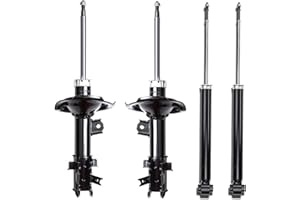 Carock Front Struts Strut Assembly & Rear Shocks Set Compatible with 2006 2007 2008 2009 2010 2011 Hyundai Accent Kia Rio Rio5 1.4L 1.6L