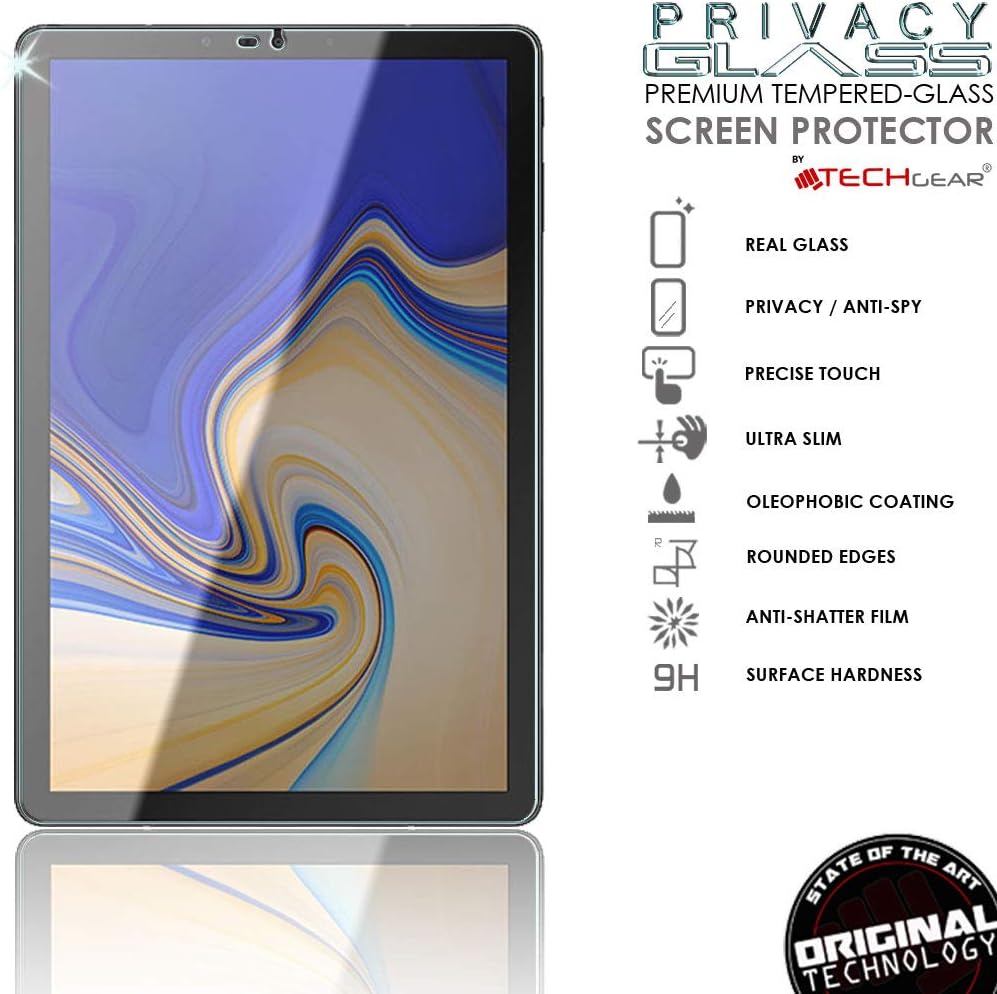 TECHGEAR Anti Spy Screen Protector Compatible for Samsung Galaxy Tab S4 10.5" (SM-T830 Series) - Image 3