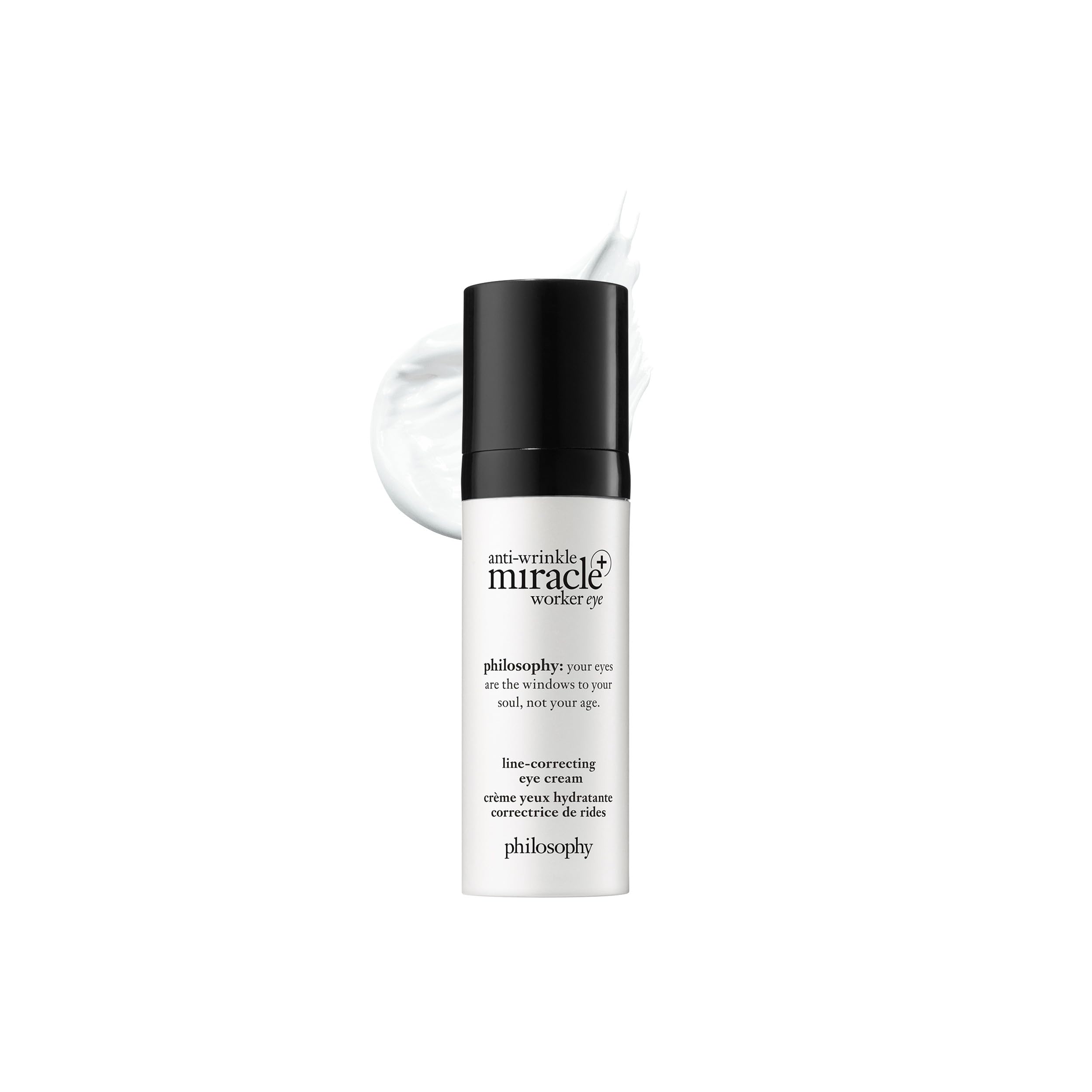 Photo 1 of philosophy anti-wrinkle miracle worker line-correcting eye cream - with vitamin C & coconut oil - smoothes the skin around eyes & reduces dark circles - 0.5 fl oz