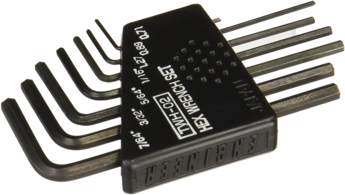 ENGINEER 7 piece mini Imperial hex Key Wrench Set (Small Sizes). Made in Japan twh-02, Black - Image 5