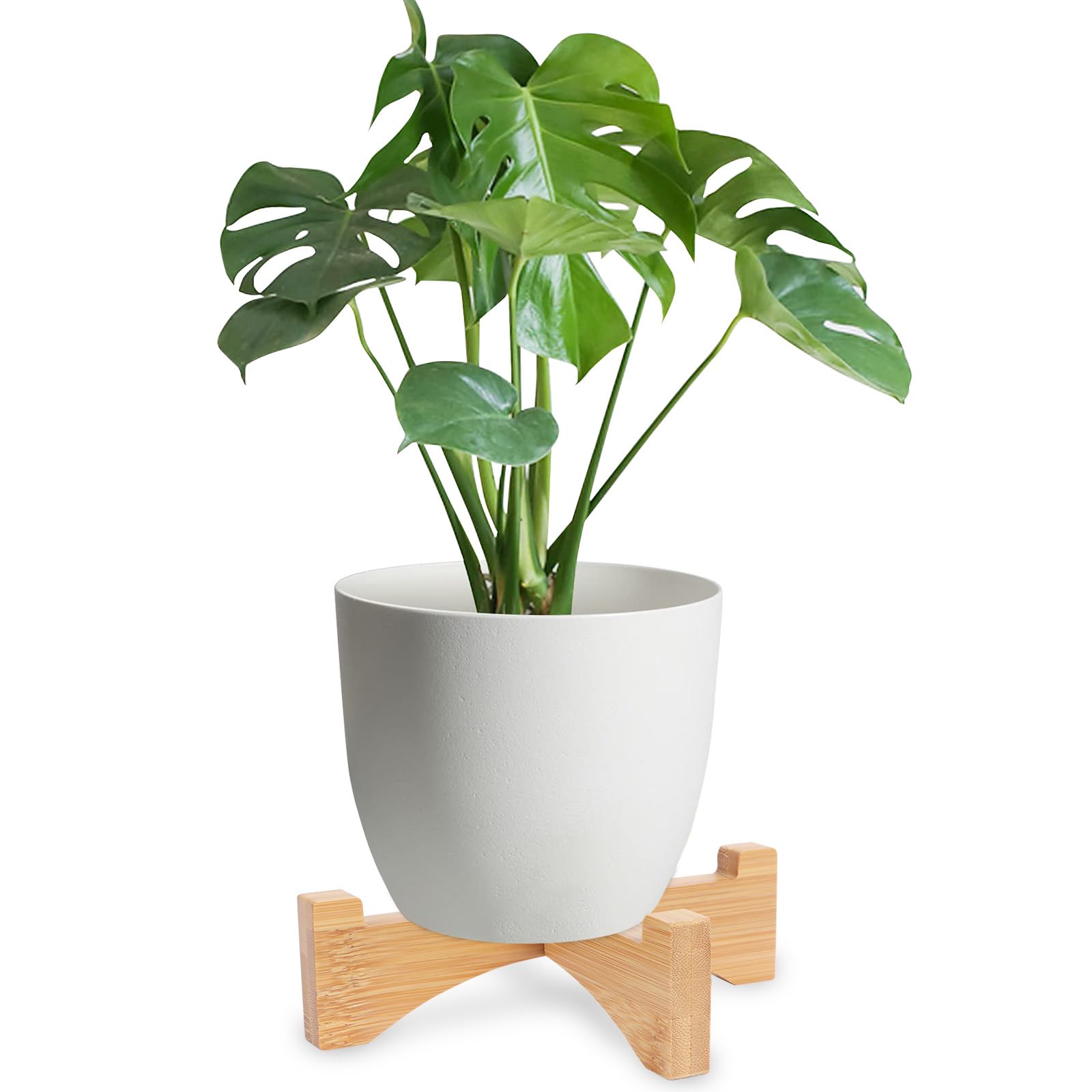 Lollanda Short Plant Stand Wooden, Small Flower Pot Stand Wood, Flower Pot Holders Plant Stand Planter (15.2)