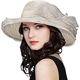 Women's Organza Kentucky Fascinator Hat Cloche Bowler Hat Cocktail Tea Party Wedding Sun Hat