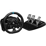 Logitech G923 Racing Wheel and Pedals for Xbox Series X|S, Xbox One and PC featuring TRUEFORCE up to 1000 Hz Force Feedback, 