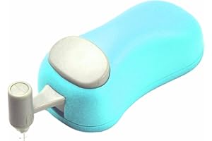 HARAC Handheld Paper Cutter, Japanese Kids Safe Hand Paper Trimmer Tool for Craft, Scrapbook, Office, Classroom, Made in JAPAN, Blue