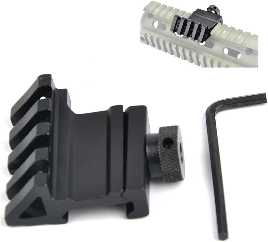 BESTSIGHT 3PCS 45-Degree Offset Angle Rail Mount Picatinny for Flashlights 20mm Weaver Style Tactical Flashlight,Sight