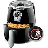 Chefman Small Compact Air Fryer Healthy Cooking, 2 Qt Nonstick, User Friendly and Adjustable Temperature Control w/ 60 Minute