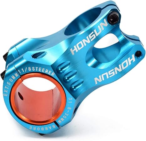 blue mtb stem