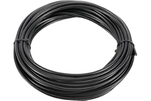 YaeMarine 5mm X 50ft Bicycle/Bike Lined Brake Cable Housing Black