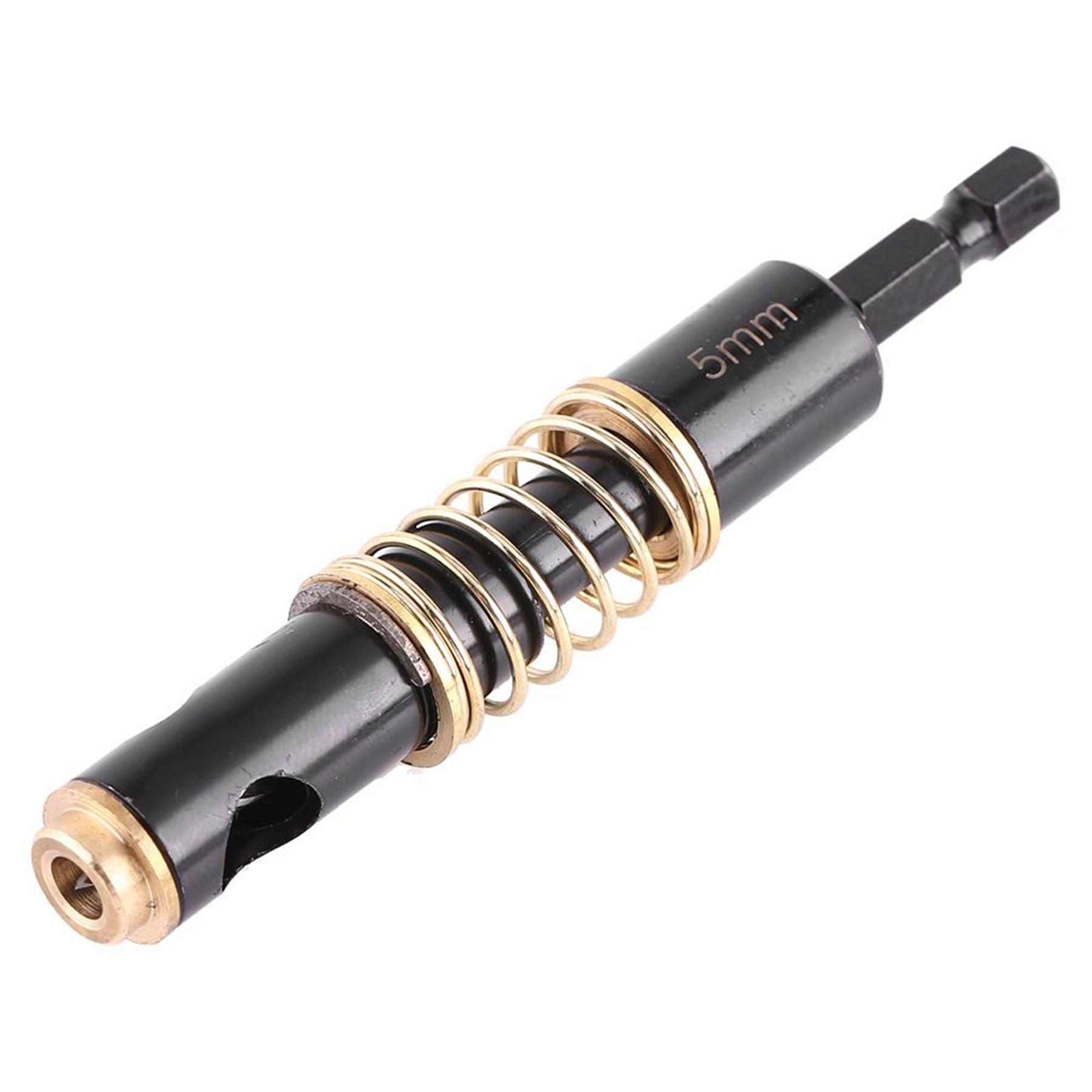 YUMILI Self-Feed Drill Bits 5mm 1pcs1/4" Black Hinge Reaming Drilling Wood Plastic 1/4inch Hex Shank for Woodworking DIY(5mm)