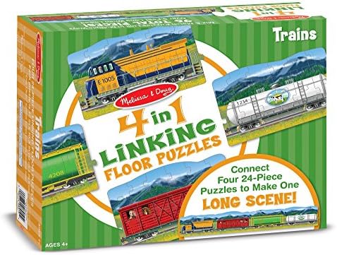 Melissa \u0026 Doug Trains 4-in-1 Jumbo 