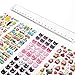 Sinceroduct Stickers 1700+ for Kids,Reward Stickers Variety Pack,3D Puffy Stickers,Scrapbooking,Bullet Journals,Stickers for Adult,32 xDesign Styles Including 3D Heart,Face,Star,Fish...Christmas Festi