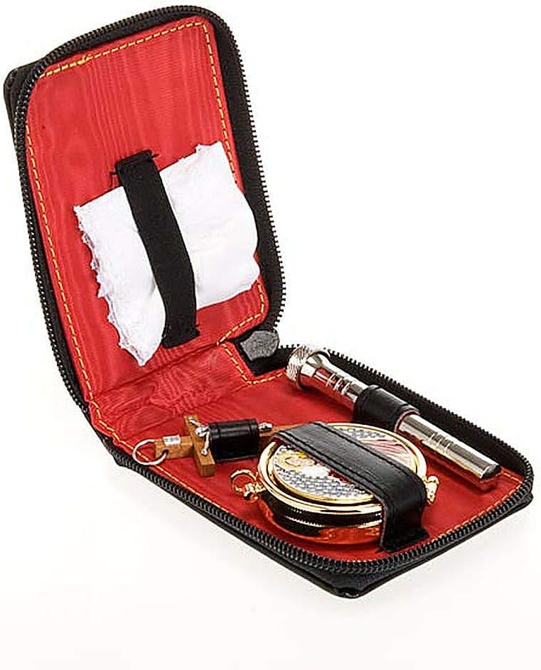 Holyart Estuche de Piel con portavi?Tico s?mbolo del Buen Pastor ...