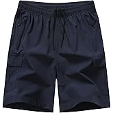 MOHEM Mens Hiking Cargo Shorts Lightweight Quick Dry Athletic Running Workout Shorts with Zip Pockets