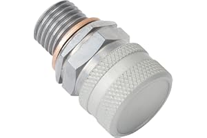 Stahlbus Oil Drain Valve Plug M12x1.25x12mm Steel - Clean, Easy, NO Tool Oil Change - Includes Oil Drain Plug, Washer, Cap, Connector, Silicone Hose Compatible with: Most Toyota, Most Nissan