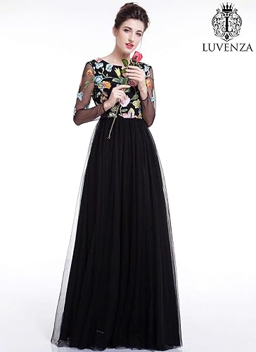 colorful evening dress