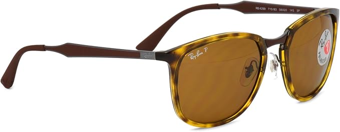 Amazon Ray Ban国内正規品販売認定店 Rb4299 710 56サイズ Ray Ban レイバン サングラス Rayban 710 Polarized コンビネーション スクエア 偏光レンズ 偏光サングラス メンズ レディース サングラス 通販