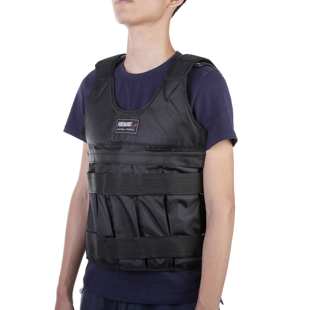 Chaleco lastrado de hasta  kg máx ajustable para practicar boxeo relleno de