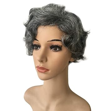 Amazon Com Granny Gray Old Lady Wig Granny Grandmother