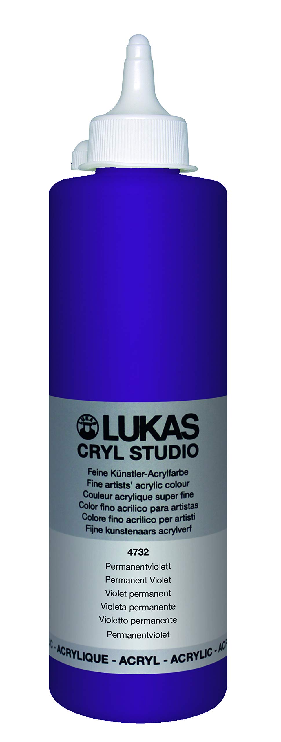 LUKAS Cryl Studio 500ml Premium Quality Acrylic Paint Permanent Violet