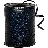 500 Yards Black Shiny Curling Ribbon Wrap, Party Craft Decoration for Balloons, Parties, Crafts