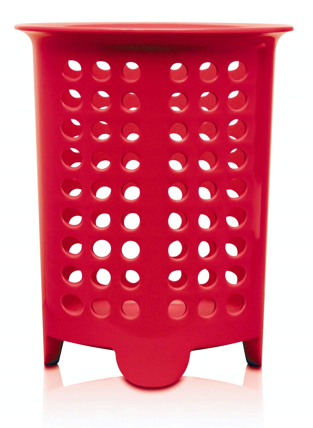 Zeal G231R Cutlery Drainer/Utensil Pot, Melamine, Red, 14 x 14 x 17 cm โ image 1