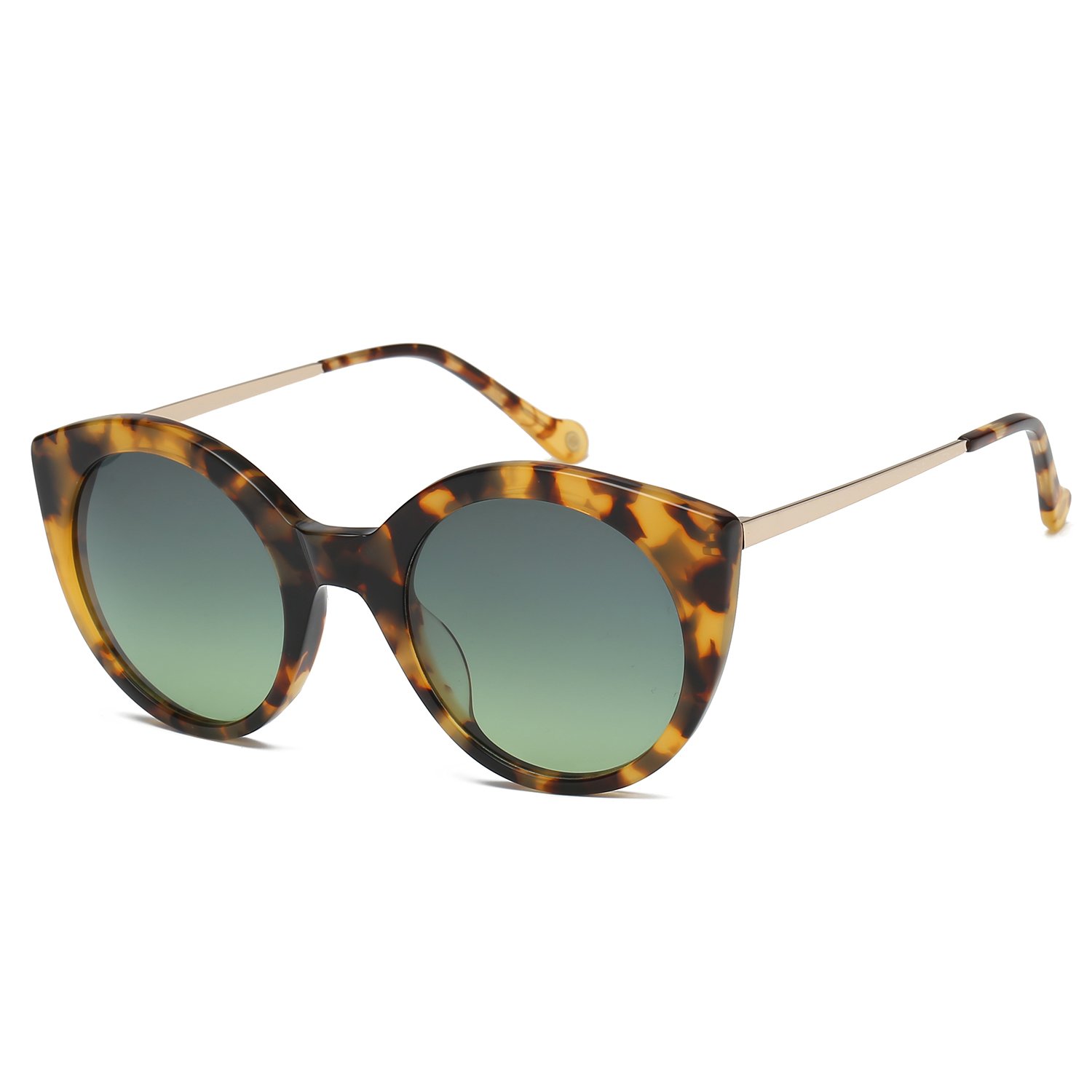 Buy Vintage Round Sunglasses Uv Cr39 Lens Acetate Eyewear Brown Tortoise Frame With Green Lens At Amazon In amazon in