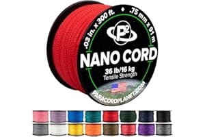 Paracord Planet Nano Cord –Lightweight Nylon Nano Paracord – Great for Arts & Crafts, Home Décor, Camping and More!
