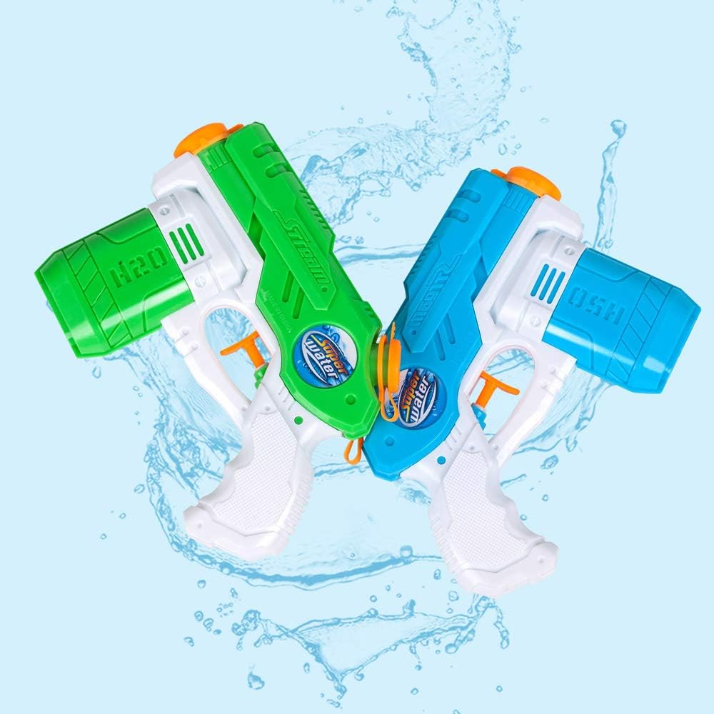 Tuko 6 Packs Small Water Guns for Kids Adults, 220CC Capacity 15-25 Feet Shooting Range Water Blaster Squirt for Water Fighting Toys(6Packs): Toys & Games
