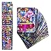 100pcs Poke Cards TCG Style Card, mega ex Cards Full Art, Includes 59 ex Cards 20 mega ex Cards 20 gx Cards 1 Energy Card Look alikes