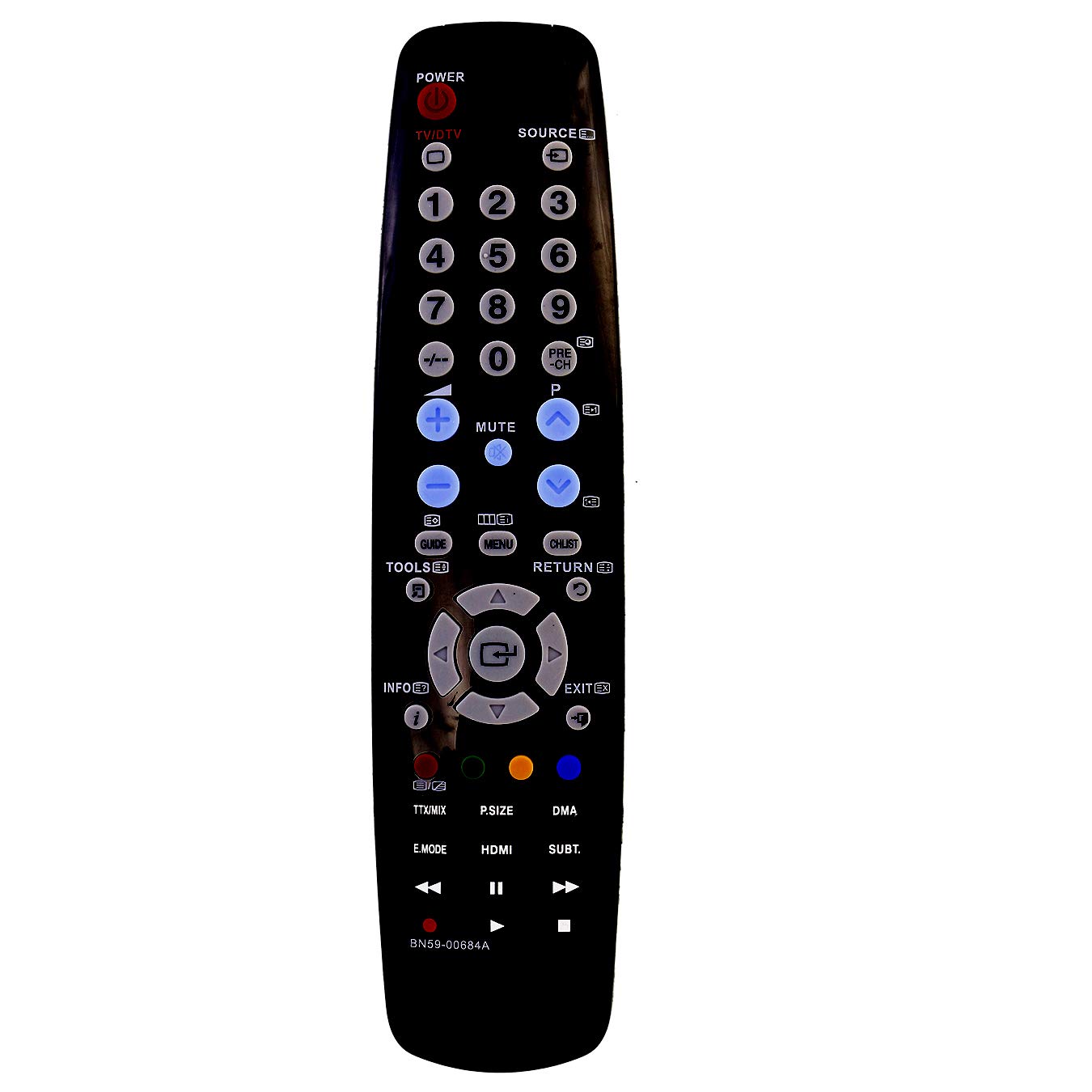 VINABTY BN59-00684A Replacement Remote Control Fit for SAMSUNG Flat Panel TV LE32A447T2W LE32A456C2C LE32A437T2D LE32A446T1W LE32A456C2D LE32A457C1C LE37A456C2D LE37A457C1C LE37A457C1D LE37A466C2M