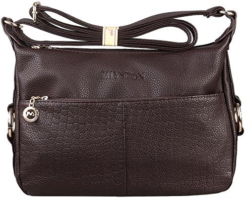 Women's Fashion Genuine Leather Cross Body Shoulder Bag Hobo Style Purse Satchel Handbag for Ladies