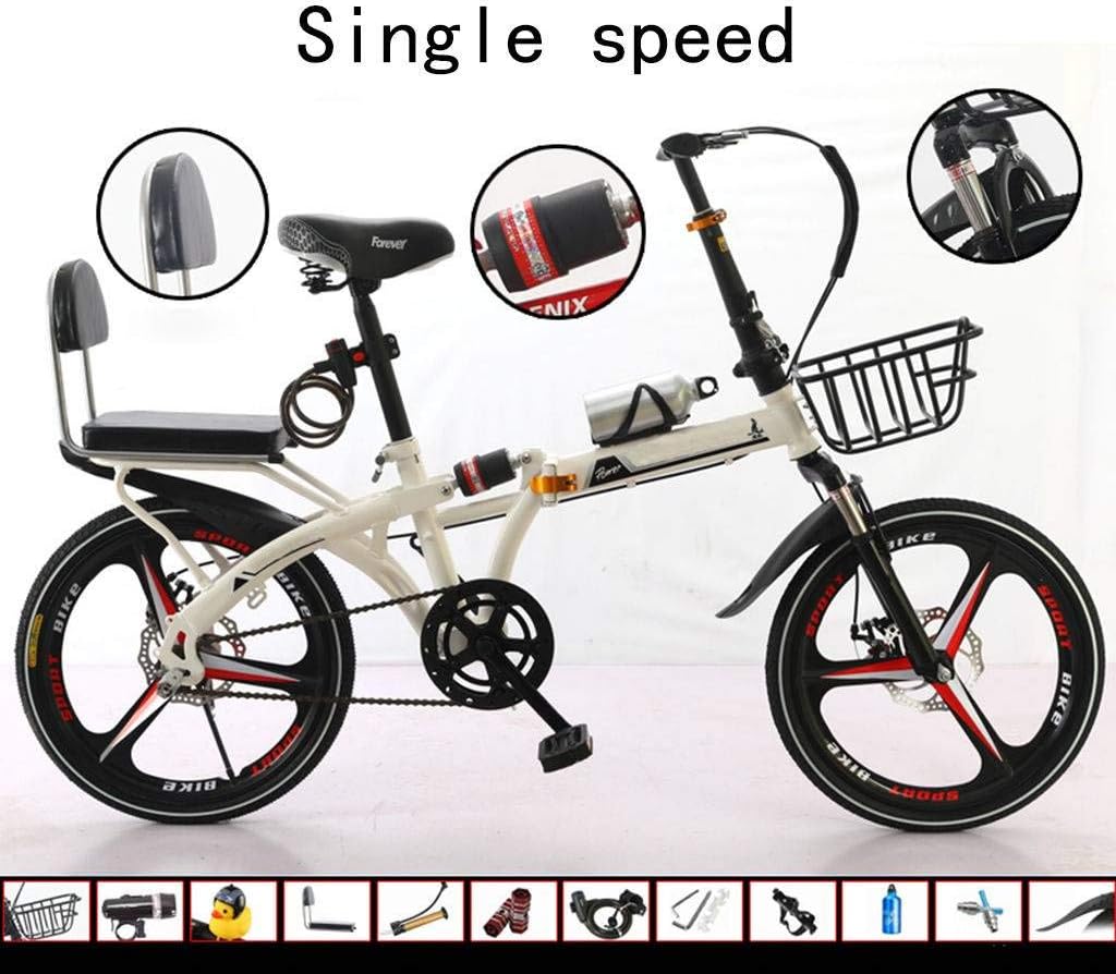 20-Zoll Dreirrad Klappfahrrad Für Erwachsene - Mit Korb Und Scheinwerfer