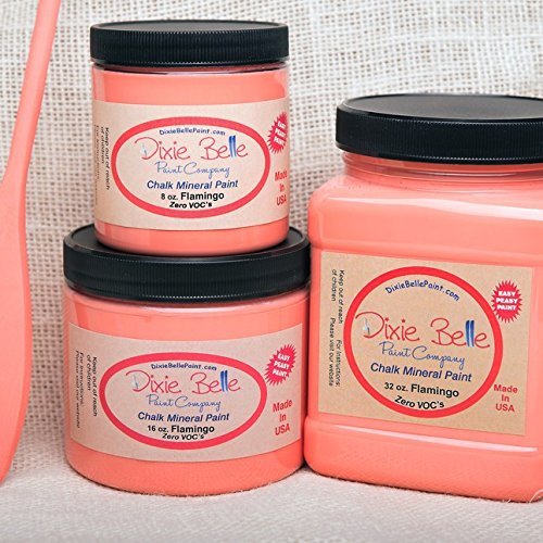 Dixie Belle Paint Company Chalk Finish Furniture Paint (Flamingo) (16oz)