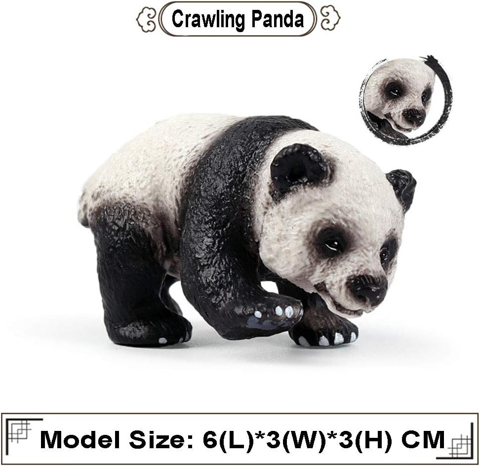 JOKFEICE 4pcs Realistic Panda Toys, Plastic Animal Figurines Action Model, Educational Toys - Image 4