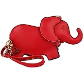 MILATA Animal Elephant Shape Crossbody Bag Purse Fashion Women Pu Leather Chic Shoulder Bag Clutch for Girls