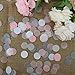 Mybbshower Pink Gray White Paper Confetti for Baby Girl Shower Birthday Table Decor 5000 Pieces
