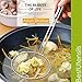 Best Utensils Asian Kitchen Stainless Steel Spider Strainer Professional Wire Skimmer with Spiral Mesh (5-Inch Strainer Basket)…