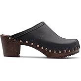 Sandgrens Handmade Swedish Wood Clogs for Women, High Heel Mule | Rome