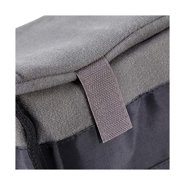 Maranon Gepolsterte Kameratasche, tragbare DSLR-Kameraobjektive Protector Divider Case mit einfacher Trennwand, weich, feuchtigkeitsbeständig, stoßfest, 28 × 14 × 18 cm – Bild 6