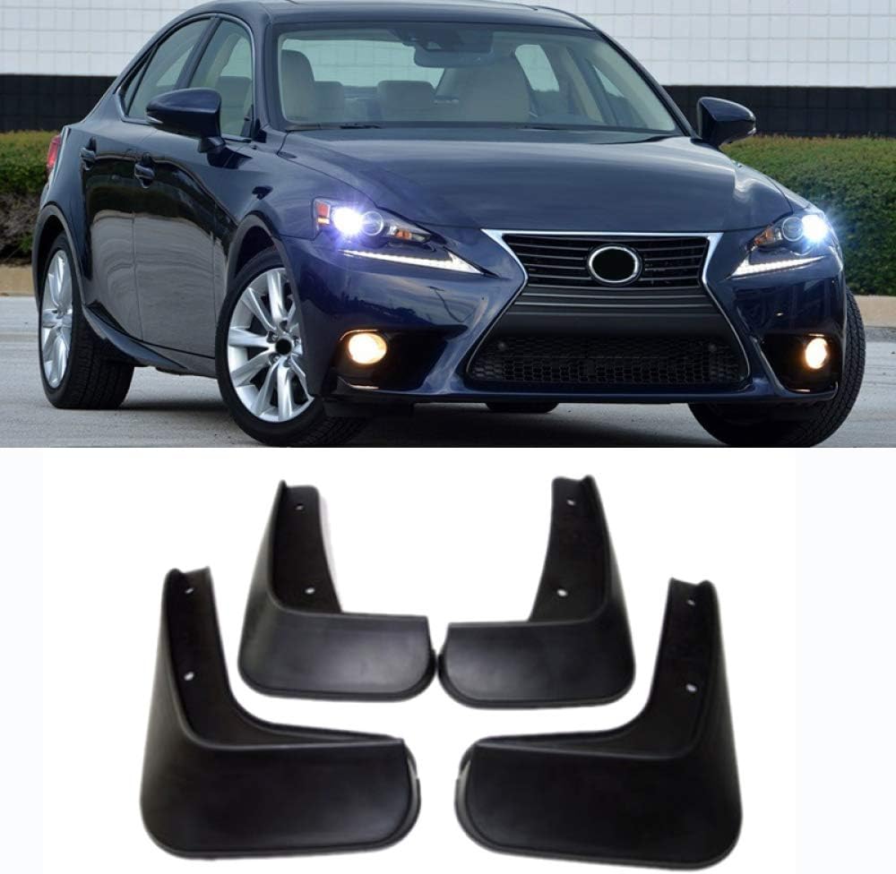 CFHMLK Fender For Lexus IS IS250 IS350 IS300h 2014 2015-2017 Set Molded Mud Flaps Mudflaps Splash Guards Front Rear Mud Flap Mudguards Fender
