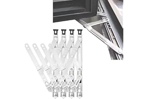 Acrux7 4 Pack (2 Pair) 10 Inch Casement Window Hinge, Stainless Steel Casement Window Stay, E-Gard Opening Friction Stay Concealed Hinges, Casement Window Hardware for Awning/Hopper/Transom Window