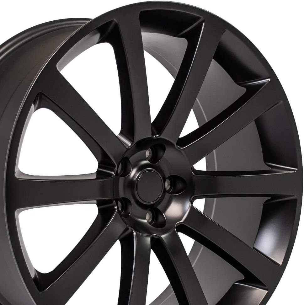 Oe Wheels 22 Inch Fits Chrysler 300 Challenger Srt8 Charger Srt8 Magnum 300 Srt Style Cl02 Satin Black 22x9 Rim Hollander 2253 Amazon Co Uk Car Motorbike