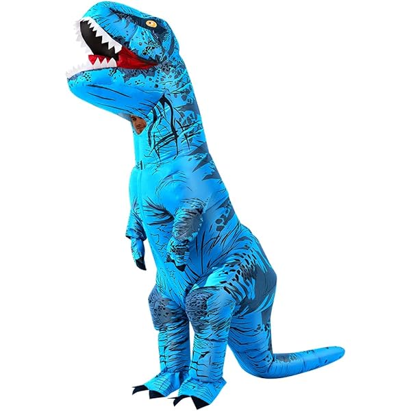Disfraz Inflable De Dinosaurio Para Adultos Y Niños – Traje De Poliéster Con Ventilador Y Pilas, Ideal Para Halloween Y Fiestas De Cumpleaños