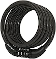 Master Lock 8143D Self Coiling Cable Lock, 4-Feet x 5/16-inch, Black