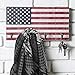 MyGift Vintage Americana Key Hooks, Wall Mounted Entryway Storage Hanger Rack with American Flag Design and 4 Hooks, USA Patriotic Home Decor