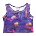 Owone Box Girls 3 Pcs Swimmable Princess Mermaid Tail Bikini Bathing Swimsuit Swimwear Purple 8T, Rainbow 2, 7-8 Years