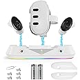 JOYTORN Charging Station Compatible with Meta Quest 3,Fast Charging Dock for Oculus Quest 3 Headset and Touch Controllers with RGB Light,Rechargeable Batteries-White