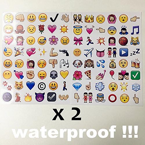 AdustyEmoji Emoji Sticker Pack-Instagram,Facebook,Twitter iPhone Emoji sticker,4sheets/pack- around 192 Stickers